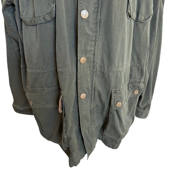 Legendary Whitetails Jacket Coat Mens 2XLT Green Faux Leather Patches Barn Chore - Picture 3 of 11